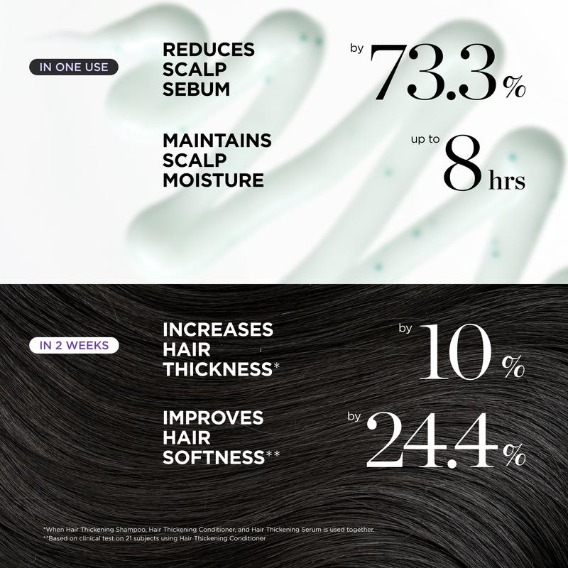 Hair Thickening Trio – Shampoo, Conditioner & Scalp Serum