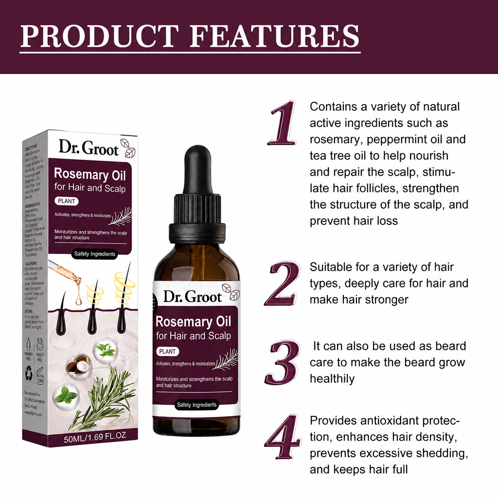 Rosemary Mint Scalp & Hair Strengthening Oil
